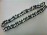 2500kg - 3500kg Rated Galvanised Trailer Safety Chains (Pair)