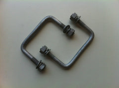 Galvanised U Bolts to suit 100mm x 50mm (Pair)
