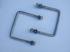 Galvanised U Bolts to suit 125mm x 100mm (Pair)