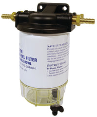 Water Separating Fuel Filter Kit with Aluminium Head & Clear Bowl