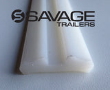 50x12mm Grooved Poly Boat Trailer Skid - 1 Metre Length