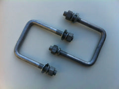 Galvanised U Bolts to suit 75mm x 75mm (Pair)