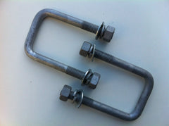 Galvanised U Bolts to suit 50mm x 75mm (Pair)