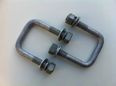 Galvanised U Bolts to suit 50mm x 50mm (Pair) - 1/2"