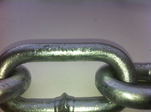 1600kg - 2500kg Rated Galvanised Trailer Safety Chains (Pair)