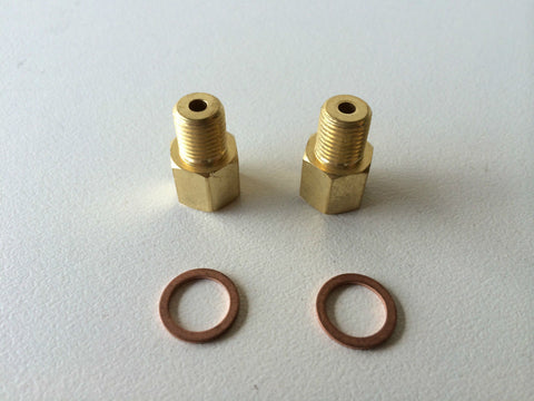 Trailer Hydraulic Caliper/Master Cylinder Adapter with Copper Washers