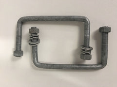 Galvanised U Bolts to suit 125mm x 50mm (Pair)