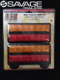 LED Autolamps Submersible Trailer Lights - Stop/Tail/Indicator & Number Light (Pair)