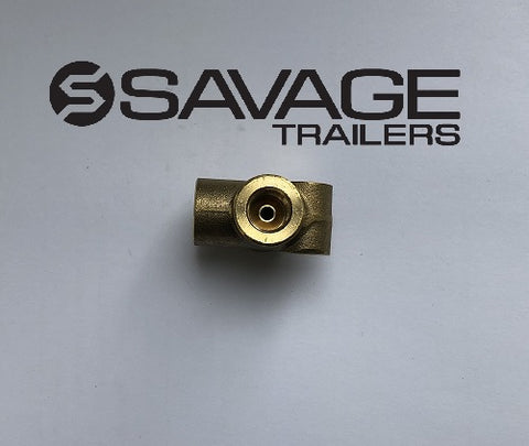 Trailer Hydraulic 3 Way Block (Tee Piece)