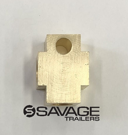 Trailer Hydraulic 3 Way Block (Tee Piece)