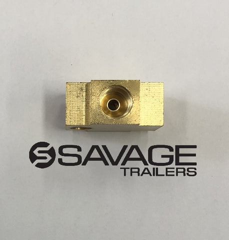 Trailer Hydraulic 3 Way Block (Tee Piece)