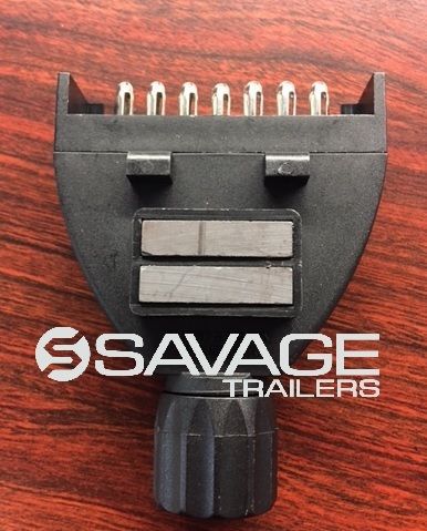 7 Pin Flat Magnetic Trailer Plug Connector - Male