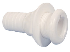 White Poly Straight Skin Fitting - 1 Inch