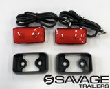 LED Autolamps Trailer Side Marker Lights - Red (Pair)