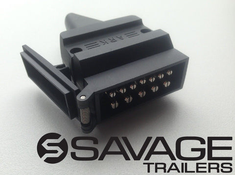 12 Pin High Current Trailer Plug Connector - Male