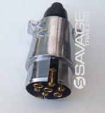 7 Pin Round Trailer Plug Connector - Male