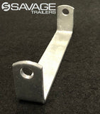 8" Galvanised Flat Roller Bracket to suit 16mm pin