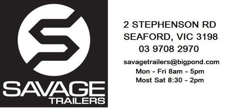 Savage Trailers Stainless Steel Ratchet Boat Trailer Gunwale Tie Down Strap - 1500kg