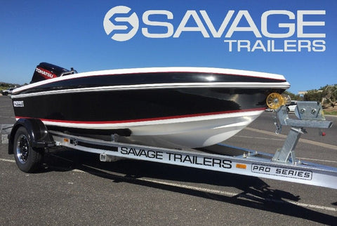 Savage Trailers Stainless Steel Ratchet Boat Trailer Gunwale Tie Down Strap - 1500kg