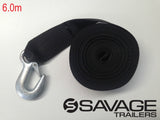 AL-KO Replacement 6.0m Winch Strap with Snap Hook