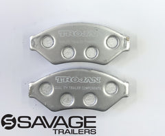 Hydraulic Brake Pads with Stainless Steel Backing Plates - 4 Pads