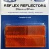 Trailer Reflectors - Amber Self-Adhesive (Pair)