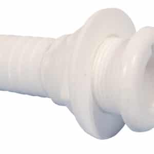 White Poly Straight Skin Fitting - 1 Inch