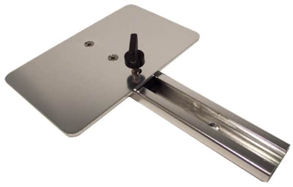 Aluminium Transducer Bracket - Large Flat Vertical Mount