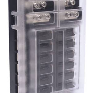 12 Way Fuse Box with Negative Buss Bar