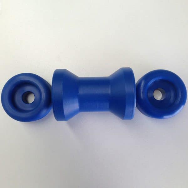 4" Hard Poly Bow Roller with End Protectors