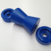 4" Hard Poly V Bow Roller with End Protector Caps - Image 3