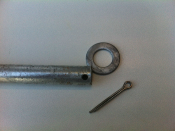 6" Galvanised Boat Trailer Roller Pin 16mm to suit 6" rollers - Image 3