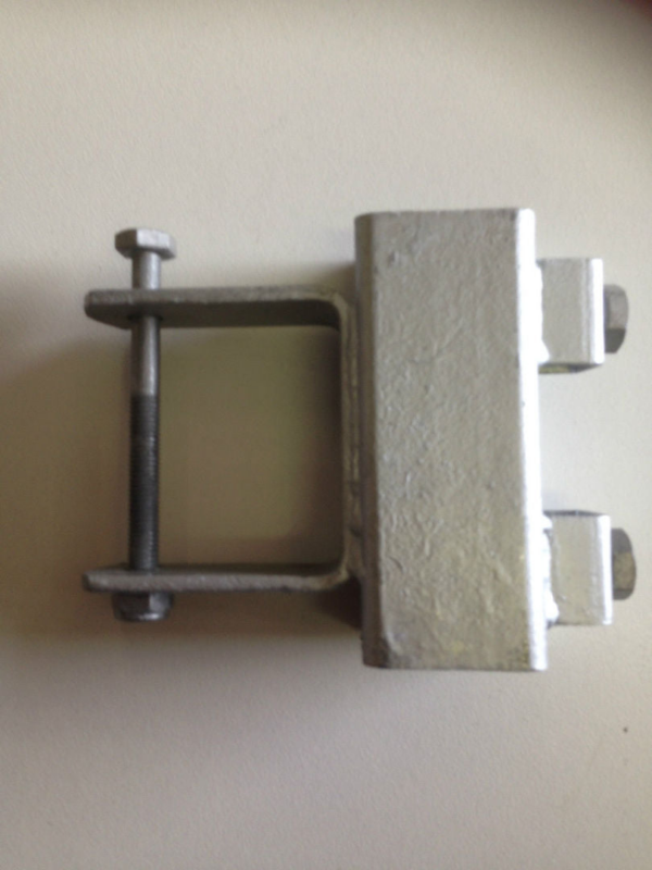 Galvanised Heavy Duty Slide Bracket to suit 75x50mm Crossmember & 40x40mm Uprights