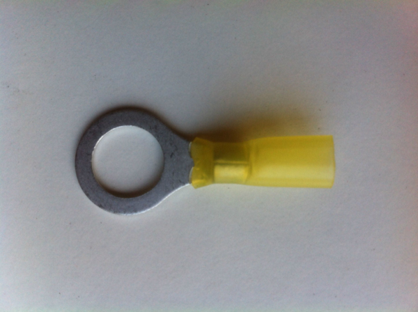 Waterproof Ring Terminals - 13mm Yellow x 5 - Image 4