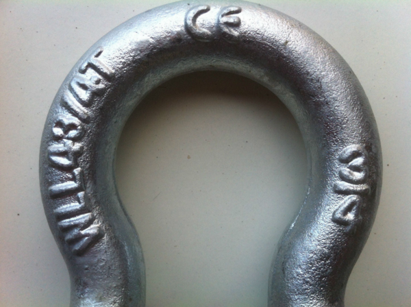 Bow Shackle - 4.7 Ton - Galvanised - Image 3