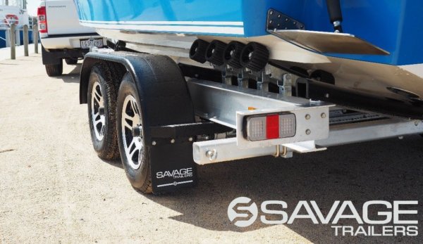 Savage Trailers Stainless Steel Ratchet Boat Trailer Gunwale Tie Down Strap - 1500kg - Image 7