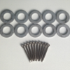 Washers & Split Pins to suit 20mm Boat Trailer Roller Spindles x 10