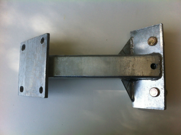 Heavy Duty Galvanised Spare Wheel Carrier - Ford Stud Pattern Fits 75/100 Drawbars - Image 3