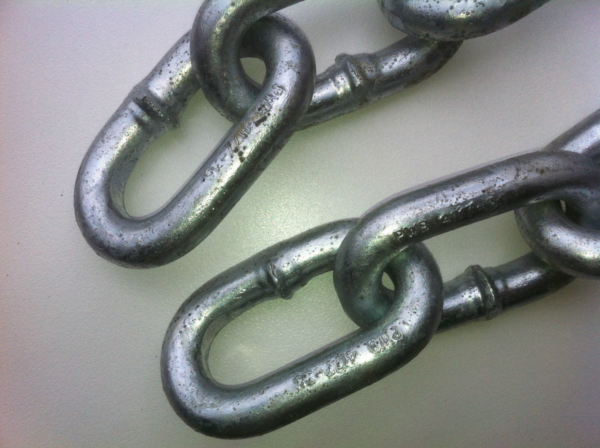 2500kg - 3500kg Rated Galvanised Trailer Safety Chains (Pair) - Image 4