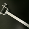 Galvanised 54mm Straight Wood Yoke with 8" Stem (19mm) Upright - Image 3
