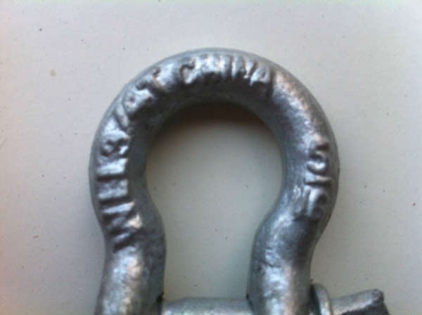 Bow Shackle - 0.75 Ton - Galvanised - Image 3