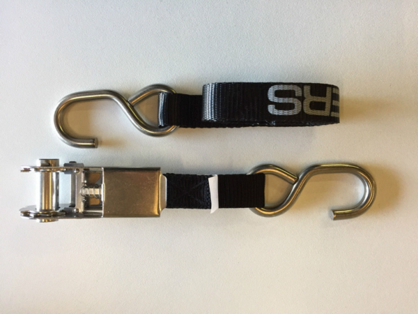 Savage Trailers Stainless Steel Boat Trailer Transom Ratchet Tie Down Straps - 250kg (Pair) - Image 3