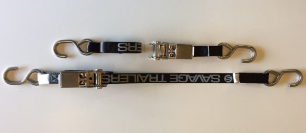 Savage Trailers Stainless Steel Boat Trailer Transom Ratchet Tie Down Straps - 250kg (Pair) - Image 4