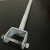 Galvanised 54mm Angled Wood Yoke with 12" Stem (19mm) Upright - Image 2