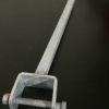 Galvanised 54mm Angled Wood Yoke with 12" Stem (19mm) Upright - Image 3