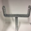 Galvanised 6" Boat Trailer Keel Roller Bracket - 20mm Single Stem
