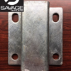 Galvanised Top Hat Bracket for 40x40mm Uprights - Suits 70/75mm Crossmembers