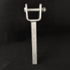 Galvanised 45mm Narrow Wood Yoke with 8" Stem (19mm) Upright