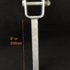 Galvanised 45mm Narrow Wood Yoke with 8" Stem (19mm) Upright - Image 2