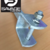 Galvanised 45mm Narrow Wood Yoke with 8" Stem (19mm) Upright - Image 4